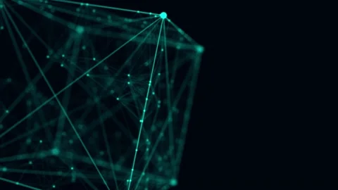 Technology block chain network connection. Cyber security background. Stock Footage 166169707