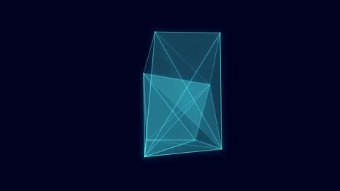 Technology block chain network connection. Big data visualization. Stock Footage 168418970