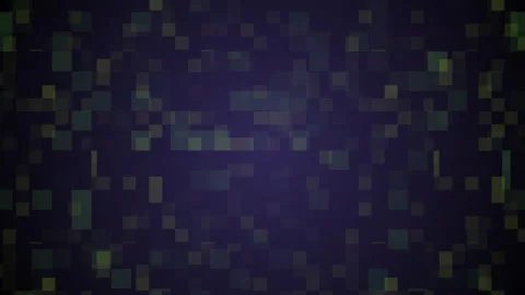 Technology block shape animation loop with blue, green and yellow color. Hacker  Stock-Footage 247693444