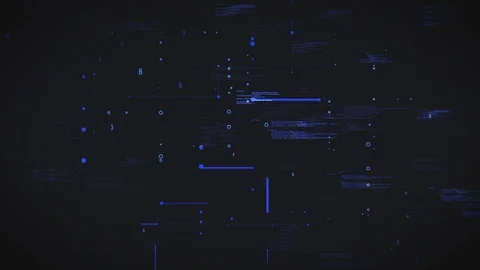 Technology blue animation text with active background Stock Footage 122212704