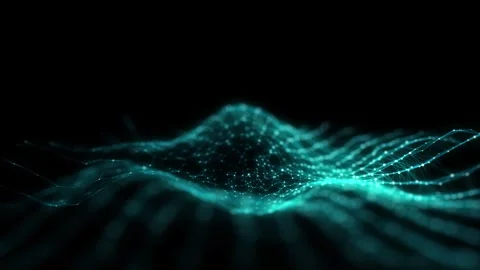 Technology blue circle wave with lines. Big data. Analytics representation. 스톡 동영상 271471018