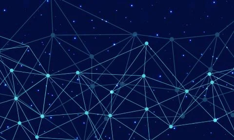 Technology With blue gradient background Stock Illustration