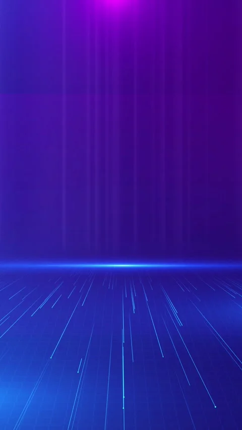 Technology blue neon line flow in cyberspace . Big data stream line data 3d Stock Footage 312672544