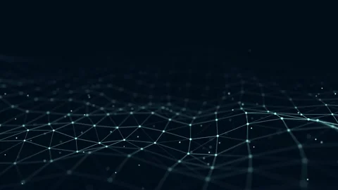 Technology blue wave with lines. Big data visualization. Stock Footage 169799785