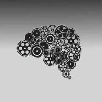 Technology brain. Illustrazione stock