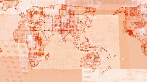 World Map Brown Stock Video Footage | Royalty Free World Map Brown ...