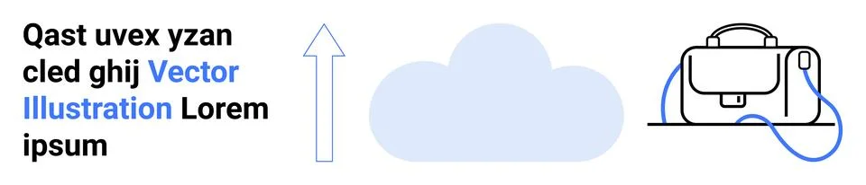 Technology, business communication, data storage, cloud computing, digital le 库存插图