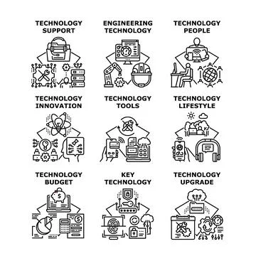Technology business concept icon vector illustration Stock Illustration