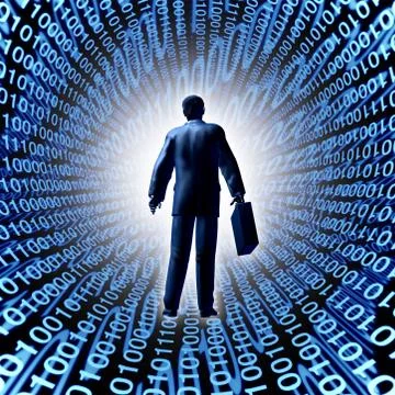 Technology business Illustrazione stock