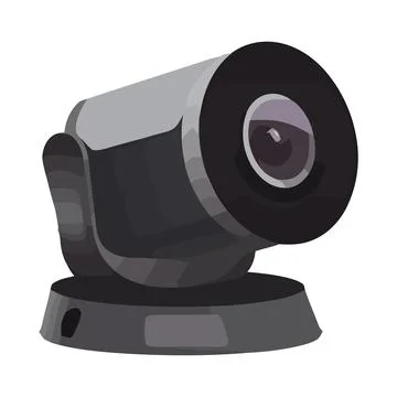 Technology, camera symbolizes security equipment Illustrazione stock