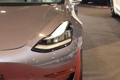 Technology car headlights Stock Photos