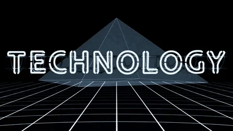 Technology cgi pyramid retro science academics Stock Footage 121380258