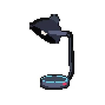 Technology charging lamp wireless pixel art vector illustration Illustrazione stock