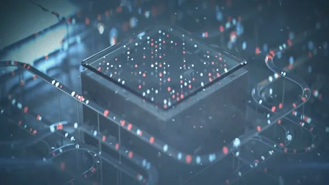 Technology Chip Concept Video stock 296158300