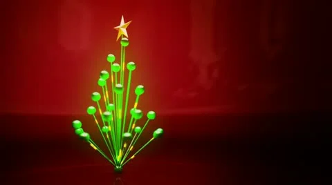 Technology Christmas tree. Stock Footage 21521773