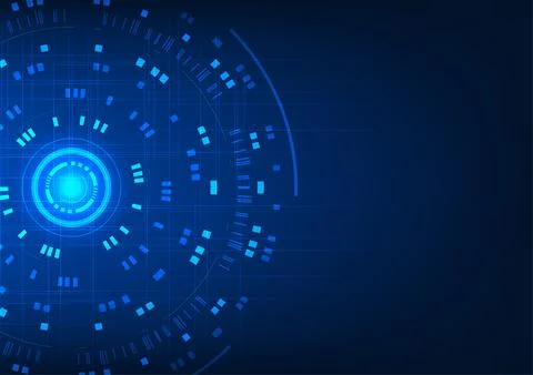 Technology circle background Hi-tech circles stacked with multiple layers. .. Stockillustratie