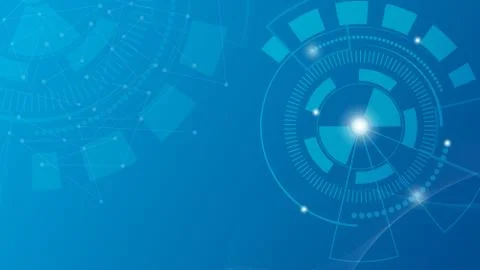 Technology circle of blue abstract background, eps10 Stock Illustration