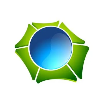 Technology circle blue Network Global logo vector illustration Stock Illustration