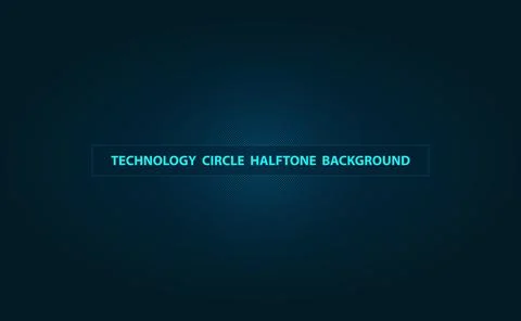 Technology circle dotted halftone background abstract Stock Illustration