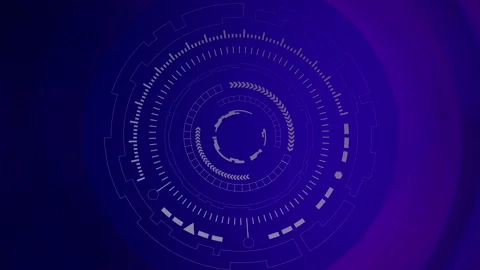 Technology circle with multicolor background Stock-Footage 145244427
