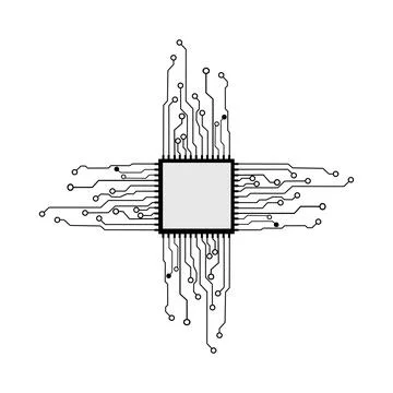 Technology Circuit board background texture. hi tech vector eps Illustrazione stock