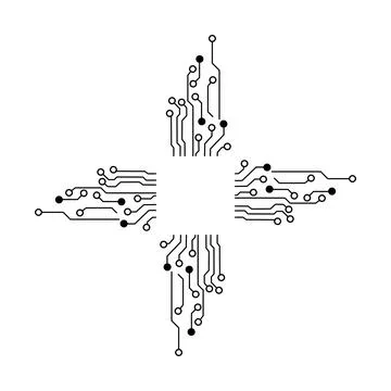 Technology Circuit board background texture. hi tech vector eps Illustrazione stock