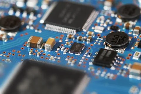 Technology circuit board, complex circuit design Stock Photos