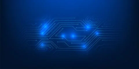 Technology Circuit Data Connection Lines Background, High Speed Information.. 스톡 일러스트