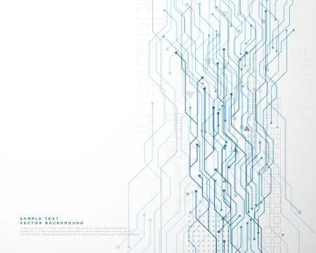 Technology circuit diagram network background Stock Illustration