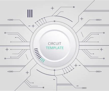 Technology circuit template vector design Stock Illustration