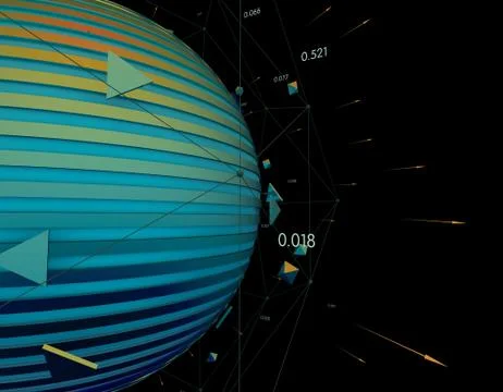 Technology circular satellite, data transmission and storage Ilustración de archivo