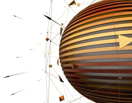 Technology circular satellite, data transmission and storage Stock Illustration