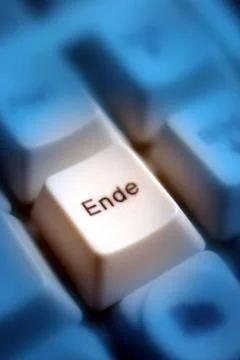 Technology closed data email economic cycle end Foto stock