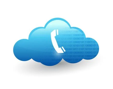Technology cloud computing. illustration Stock Illustration