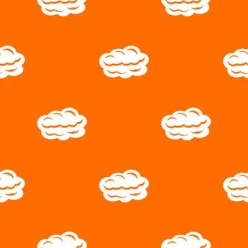 Technology cloud pattern vector orange Stock Illustration