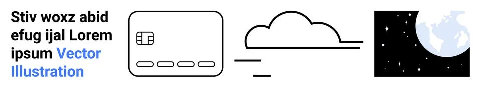 Technology, cloud storage, digital connectivity, global network, data transfe Illustrazione stock