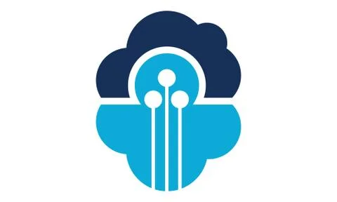 Technology Cloud Template Stockillustratie