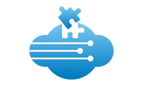 Technology Cloud Template Stock Illustration