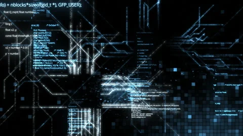 Technology Code Network Vídeo Stock 160124632