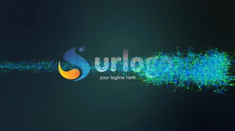 Technology Colorful Trails Logo Stock After Effects