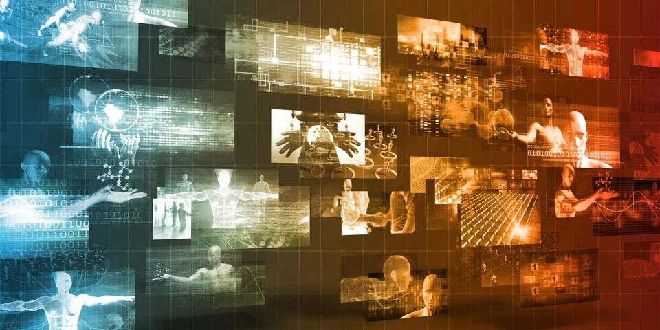 Technology Company Background Illustrazione stock