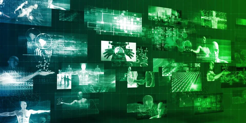 Technology Company Background Illustrazione stock