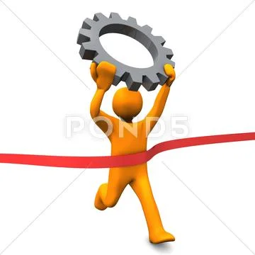 Technology competition winner Stock Illustration