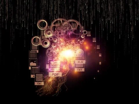 Technology Composition Stock Illustration