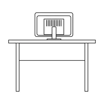 Technology computer cartoon Illustrazione stock