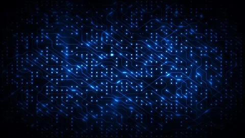 Technology Computer Chipset Background Loop Stock Footage 114554942