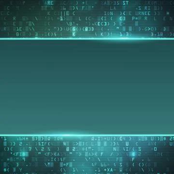 Technology computer digital data code background イラスト素材