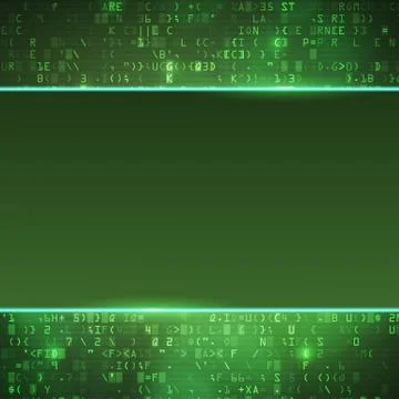 Technology computer digital data code background Stock Illustration