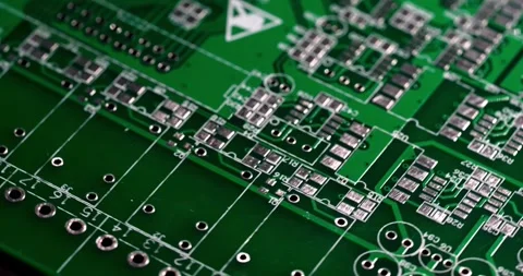 Technology computer digital macro communication closeup electronics science Stockbeeldmateriaal 336585381