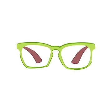Technology computer glasses cartoon vector illustration Illustrazione stock